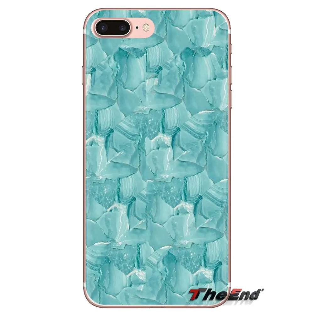 Природа чудо розовый Золотой Агат ТПУ чехол для samsung Galaxy S2 S3 S4 S5 MINI S6 S7 edge S8 S9 Plus Note 2
