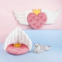 cat sleeping bed small dogs warm thicken mat soft cotton puppy kitten beds angel wing shape cat sleeping pad pet house