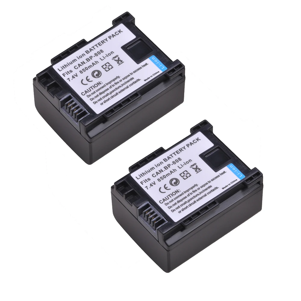 Аккумулятор для Canon FS200 FS21 FS22 FS100 FS11 HF200 HF20 HFS10 HG31 HF100 HF100E HG20 HG21 850 мАч BP BP809 |Цифровые