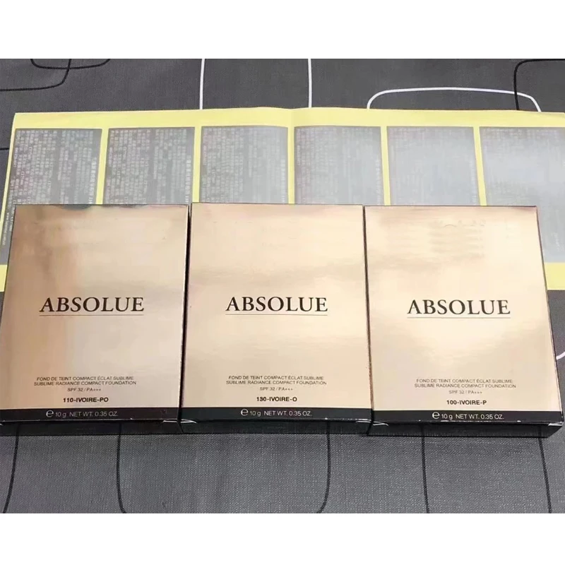 

High Quality Face Powder Sublime Radiance Compact Foundation SPF 32 100/110/130 10g Pressed Powder With puff