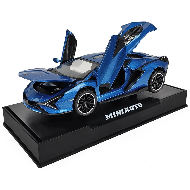 

1:32 Rambo lightning Sain sports car alloy car model simulation toy car boy car model ornaments collection