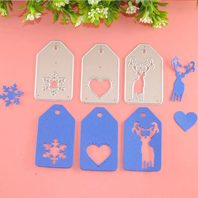 Рождественские бирки металлические Вырубные штампы скрапбукинг костюм для Sizzix