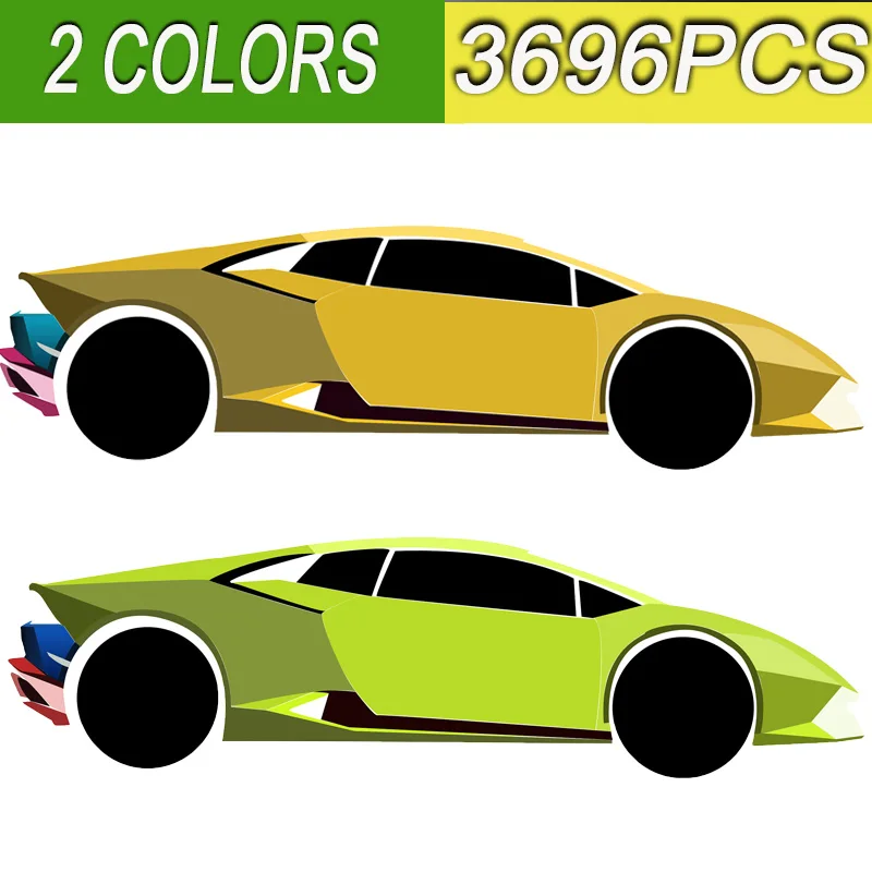 Новый в наличии 3696 шт. техника Lamborghinis автомобиля SIANs модель FKP37 подходит родстеров