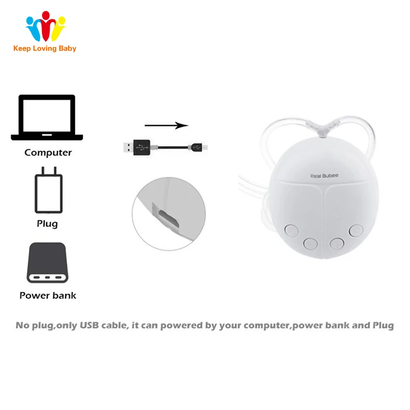 Молокоотсасыватель Real Bubee электрический одиночный двойной для грудного