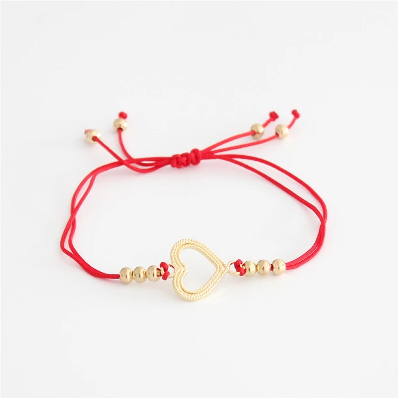 1/2 шт. Горячая Распродажа красный браслет из ниток модный черный веревочный