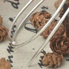 Проволока из чистого серебра 1,1 пробы для браслетов, ожерелий, сережек сделай сам, комплектующие для ювелирных изделий, 1,2 мм, 1,5 мм, 999 мм