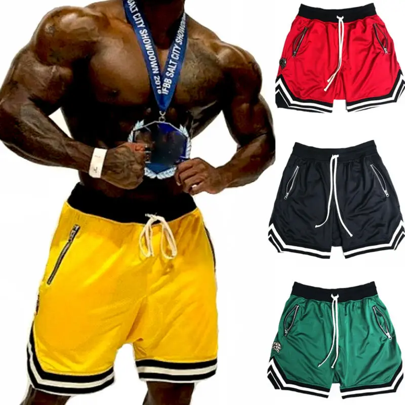 Мужские повседневные шорты брюки спортивные дышащие сетчатые для бега