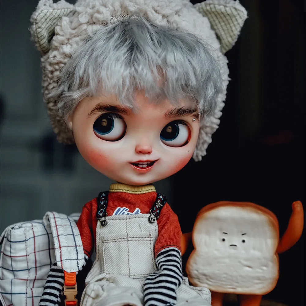 Ледяной 19 шарнир blyth кукла с Макияж лица белая кожа Сделай Сам сука мальчик со