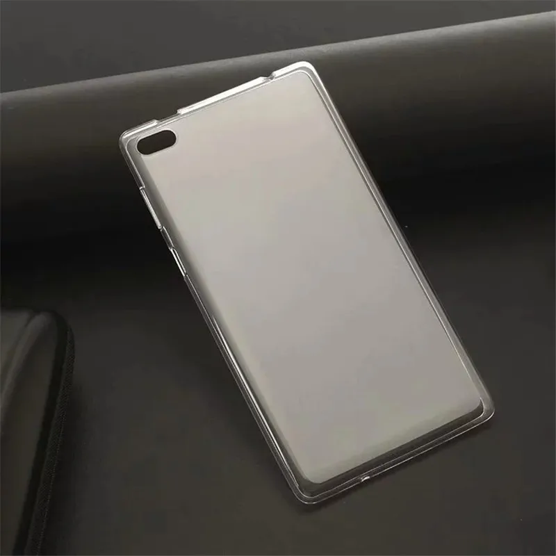 Чехол для Lenovo Tab7 Essential защитный черный прозрачный простой мягкий чехол из ТПУ Для