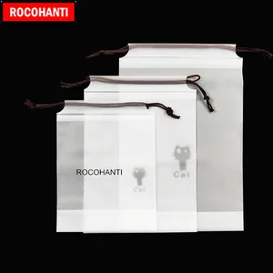 200X Пользовательский логотип печатный PE прозрачный eva мешок белые Замороженные EVA пластиковые пакеты для косметики Подарочные Упаковочные пакеты