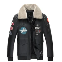 2021 winter new high quality men embroidery lapel side pocket slim motorcycle thickened with velvet mens leather jackets