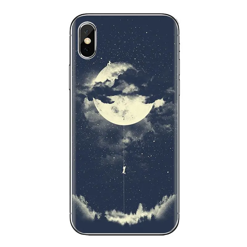 Путь к полному moon Space Star прозрачный чехол из материала tpu сумка для samsung Galaxy S3 S4 S5