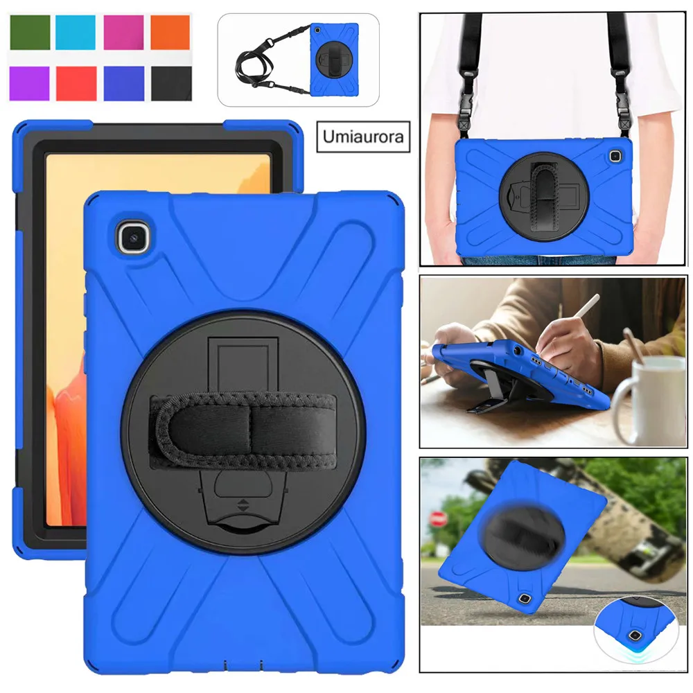 

Kids Shockproof Case For Samsung Galaxy Tab A 8 A6 10.1 2016 2019 SM T585 T515 A7 Lite 8.7 T225 T505 S7 Rugged Kickstand Cover