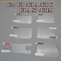 chenghaoran 120pcs plastic clear for gbp screen lens protector for gb gba gbc gba sp protective film