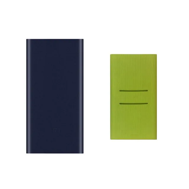 Black add green Xiaomi Mi 10000 мАч Внешний аккумулятор 2i внешний аккумулятор 18 Вт Быстрая Зарядка Внешний аккумулятор 10000 PLM09ZM с двойным USB выходом для телефона - Цвет: Black add green