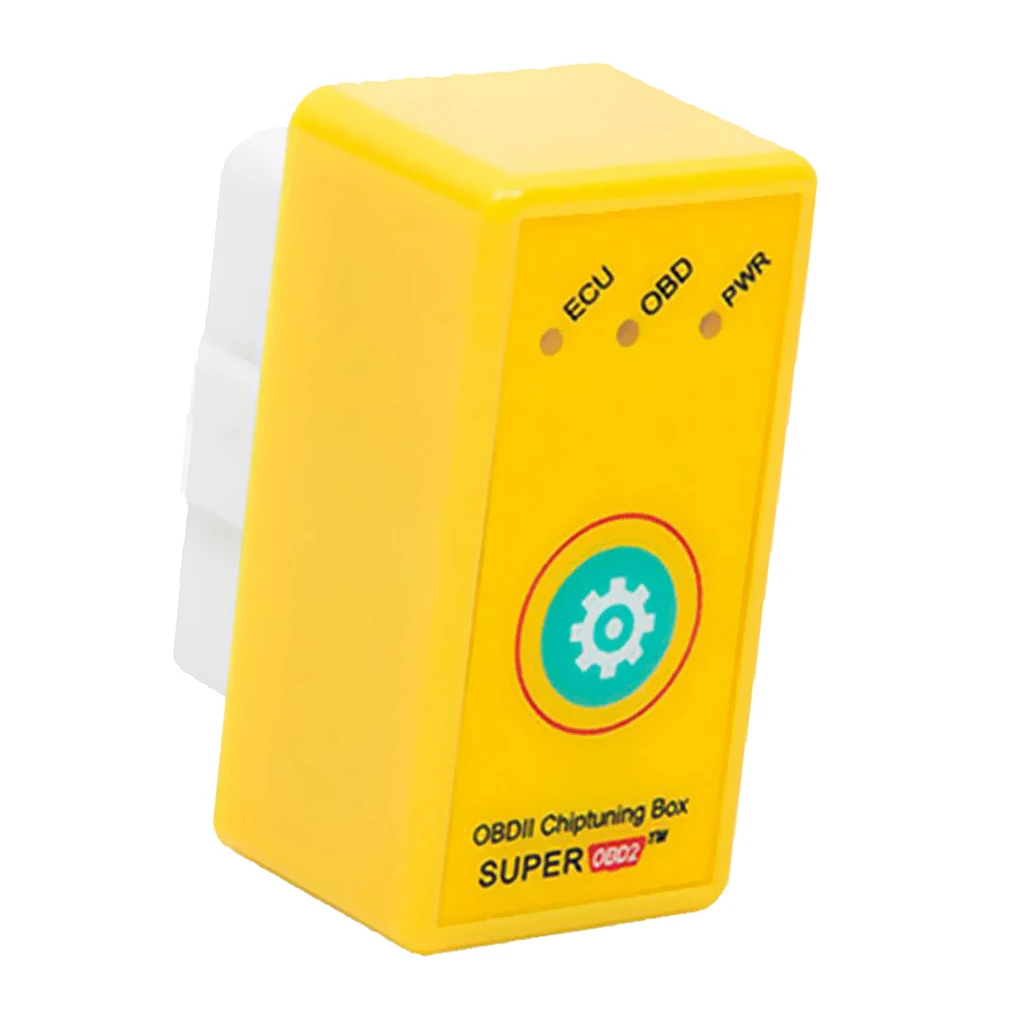 Чип OBD2 OBDII коробка для настройки экономии топлива бензина желтого