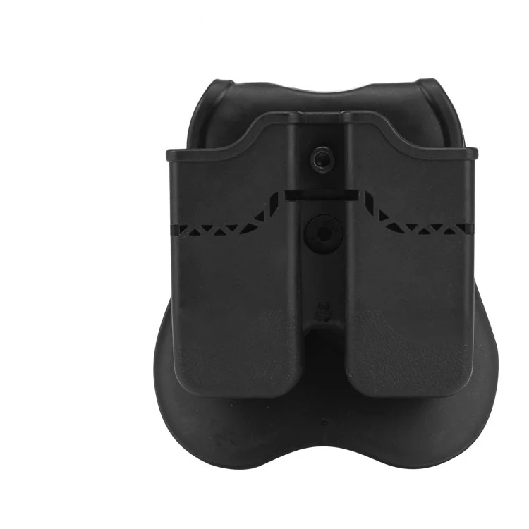 

Tactical Pistol Double Magazine Pouch for Glock 17 19 Colt 1911 Beretta Polymer Hunting Holster Double Dual Belt Pouch Case