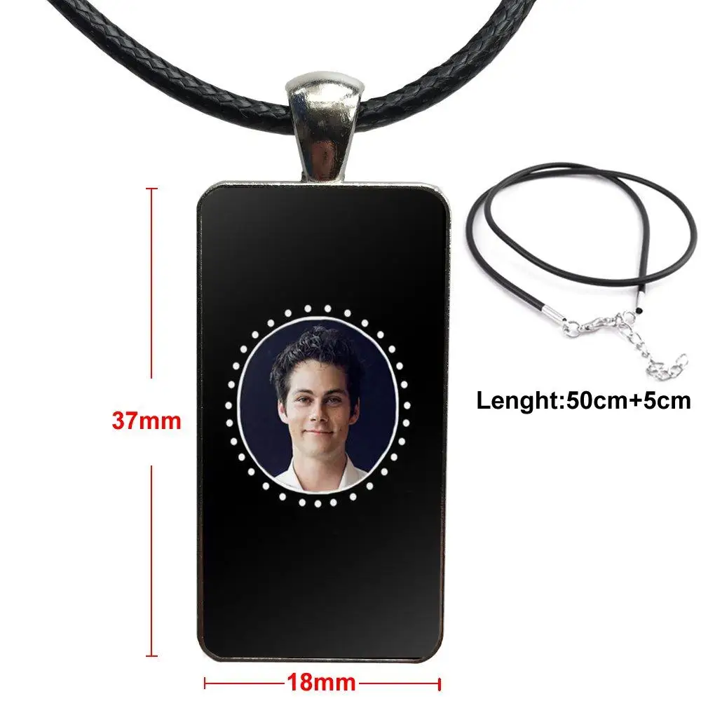 Винтаж ювелирные изделия Сталь Цвет Стекло колье с кабошоном кулон длинные