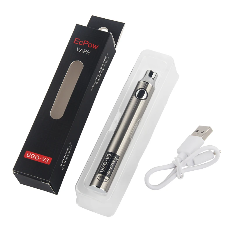 Vape мод UGO V3 электронная сигарета 650 мАч 900 преднагреватель батареи Регулируемый
