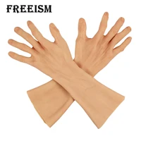 highly simulated skin fake silicone hand prosthesis artificial glove cover scars for injuries transvestism crossdresser cosplay