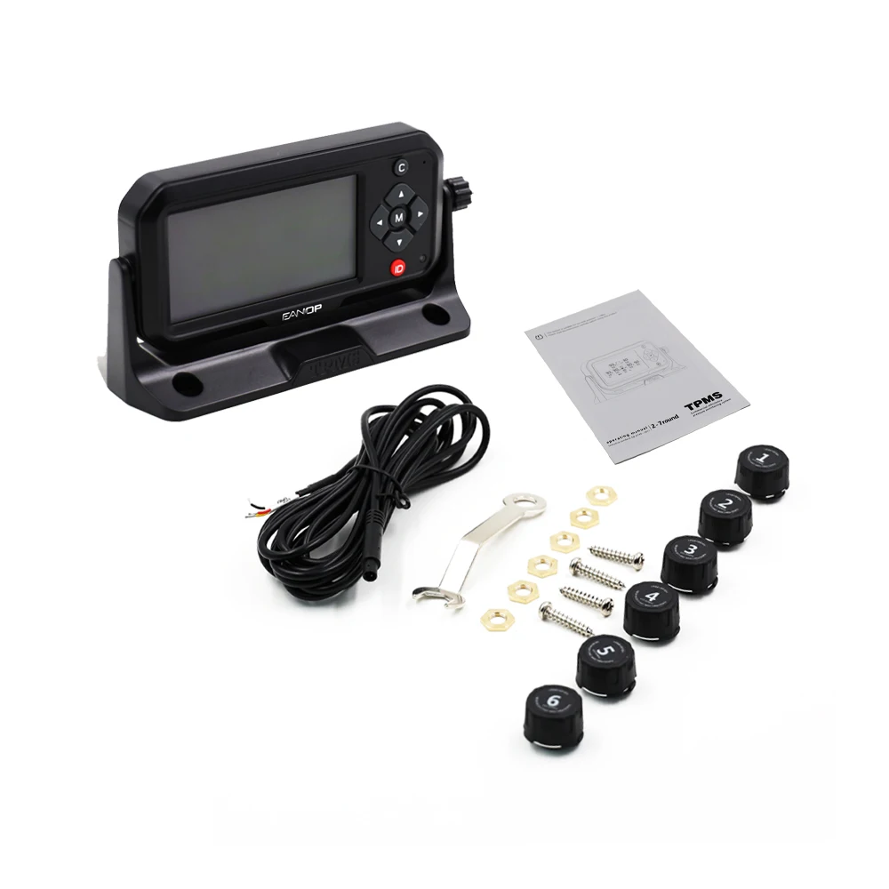 Система контроля давления в шинах EANOP 12/24 с ЖК дисплеем|Системы внутришинного