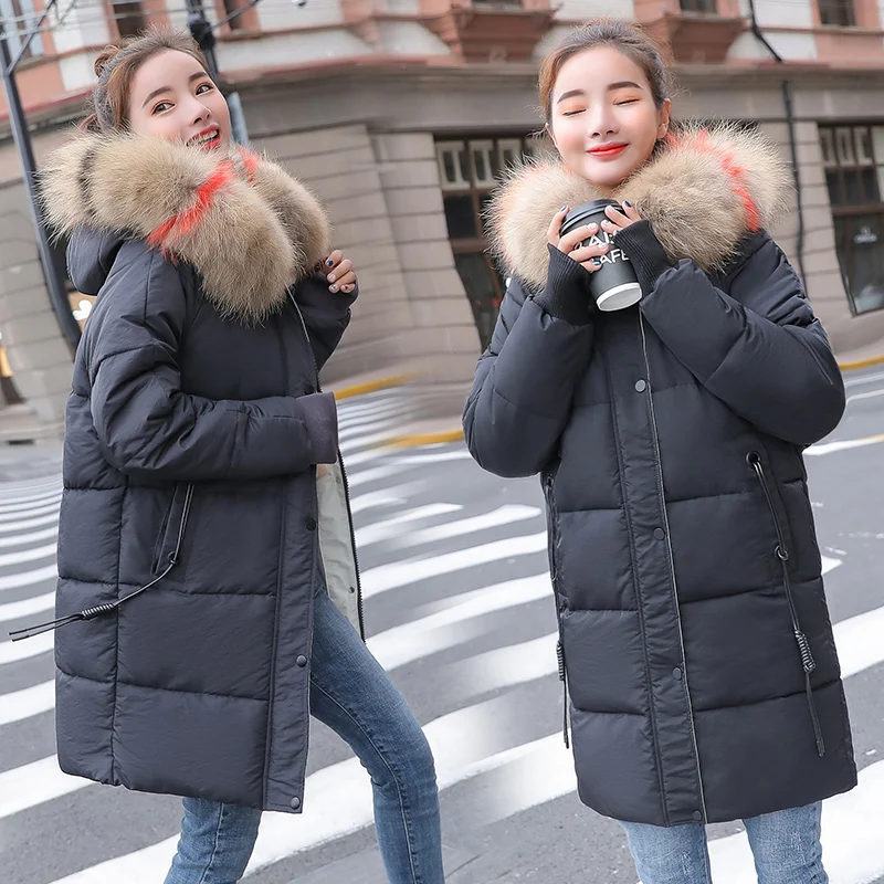 2019 зимнее новое поступление женское пуховое хлопковое пальто с капюшоном