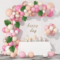165pcsset pink balloon garland arch kit white gold latex air balloons baby shower girl birthday party wedding decoration supply