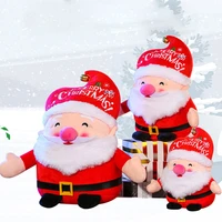 santa claus doll cute plush toy puppet doll stuffed soft kawaii pillow birthday gift for kids children christmas home decorate