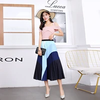 pleated skirt 2021 summer new sweet temperament pleated skirt european and american trend womens long skirt pleated skirt skirt