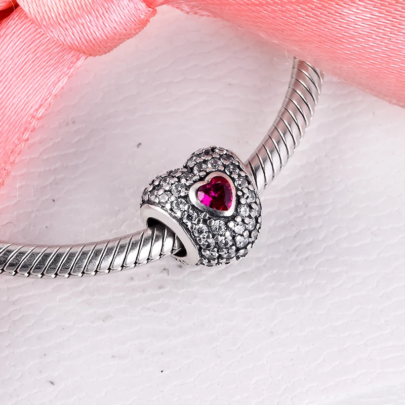 

Charms fits for Bracelets 100% 925 Sterling Silver Jewelry In My Heart Beads Free Shipping