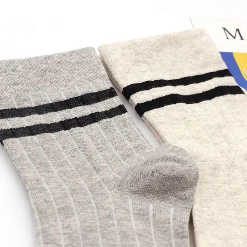 

5 pairs High Quality Combed Cotton men socks Happy Couple socks women Middle Tube socks Size EUR36-44