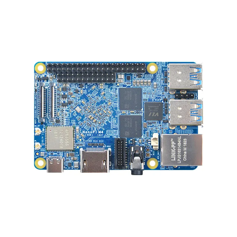Макетная плата NanoPi M4 RK3399 модуль eMMC 2 ГБ/4 ГБ радиатор двухчастотный Wi Fi + bluetooth 4 1