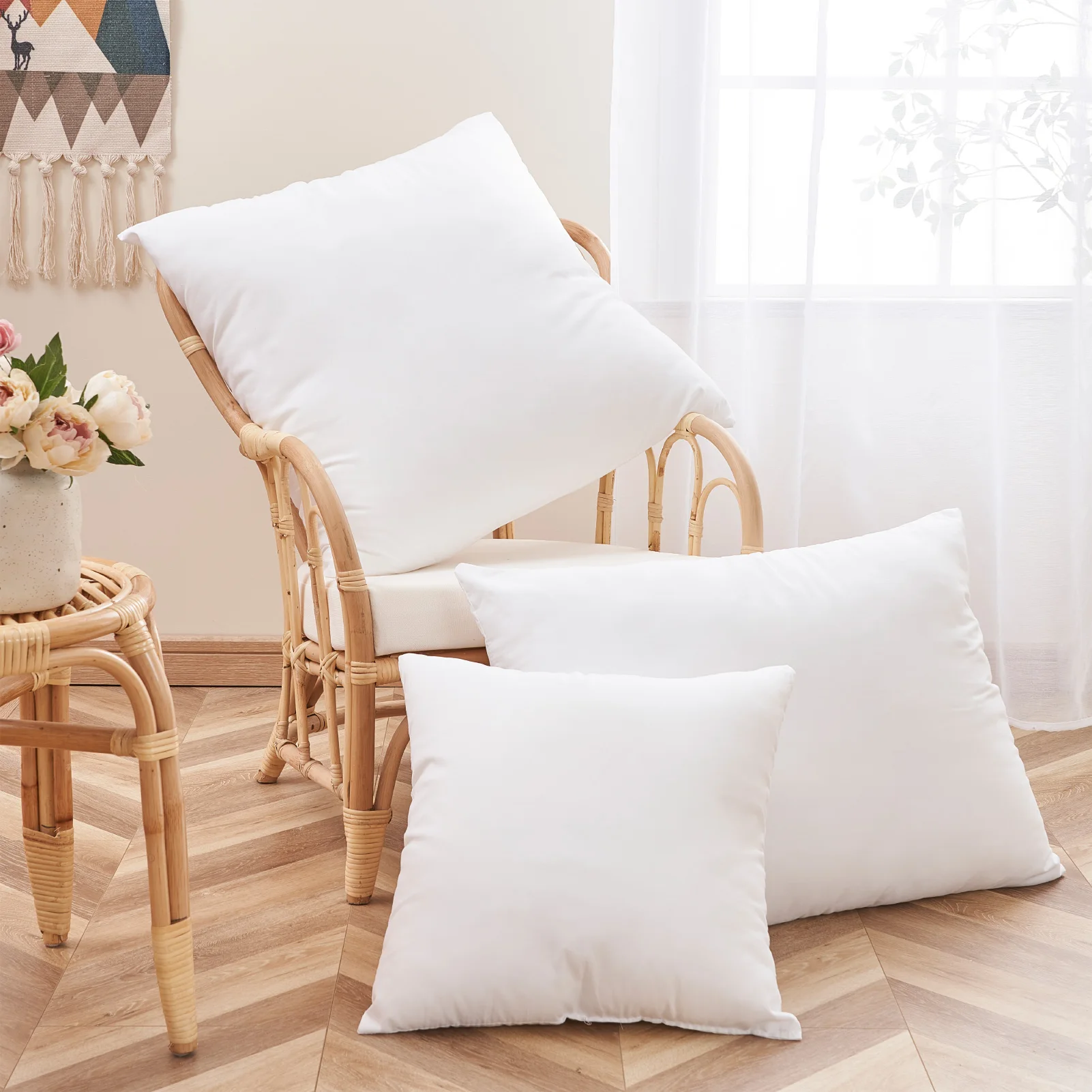 

Pillow Inner PP Cotton Filler Cushion Pure Color Pillow Cushion Core Filling Home Supplies Bed Pillows 40x40/45x45/65x65/50x70