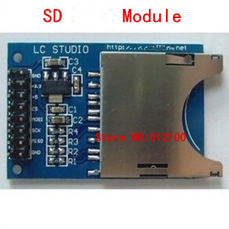 Бесплатная доставка 50 шт./лот модуль чтения и записи sd карты разъем для