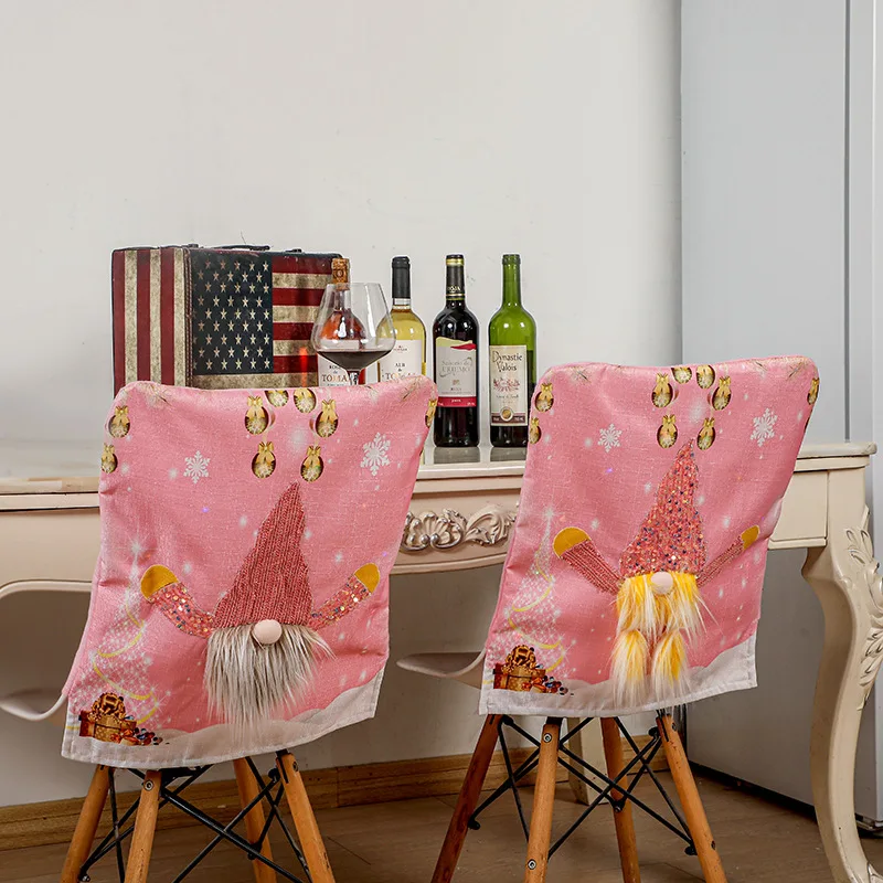 

Чехол на рождественское кресло светильник кой, чехол на стул с подсветкой, необычное праздничное украшение в мультяшном стиле с подсветкой ...