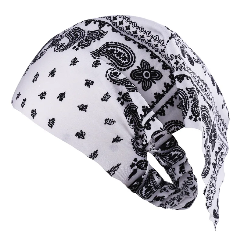 

2021 New Woman Triangle Turban Elastic Headband Europe And America Retro Clan Style Accessories U Type Floral Absorb Sweat Cloth