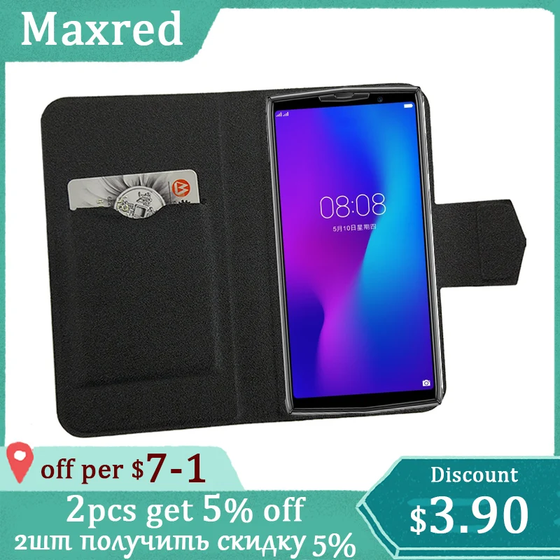 Фонарик горячий! Ультратонкий кожаный эксклюзивный чехол для телефона Doogee N100 с