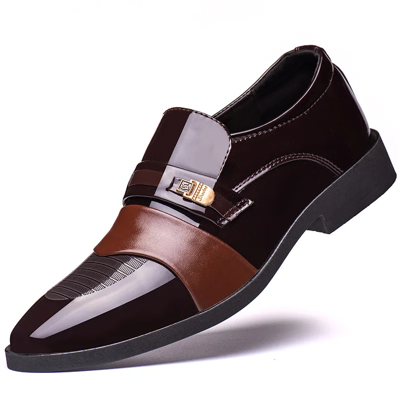 

2020 New Men Dress Shoes High Quality Leather Formal Shoes Men Big Size 38-44 Oxford Shoes for Men Fashion Office Shoes Men