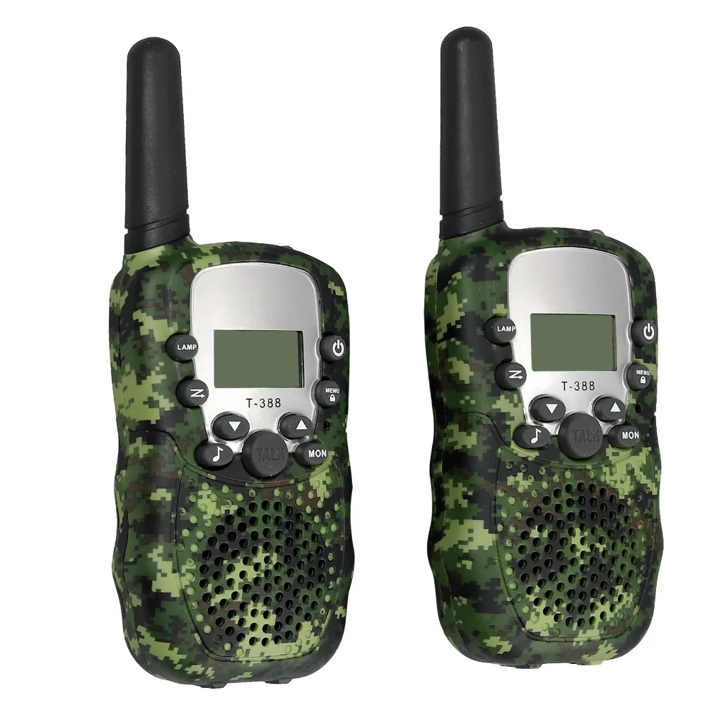 ESYNiC T-388 детская рация Walky Talky 8 каналов для мальчиков и девочек 3 км Диапазон Встроенный светодиодный фонарь 2 способ радио