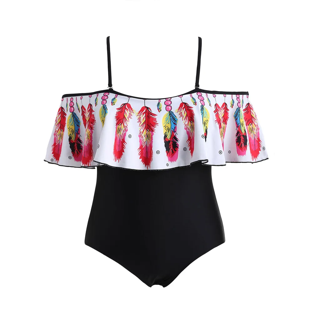 Женский слитный купальник комплект для плавания большого размера пляжная одежда