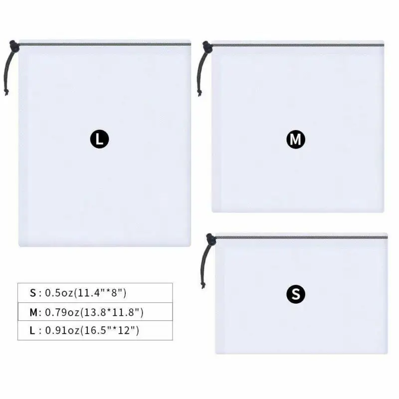 

15pcs Reusable Vegetable Fruit Bags Breathable Mesh Storage Pouch Shopping Bags