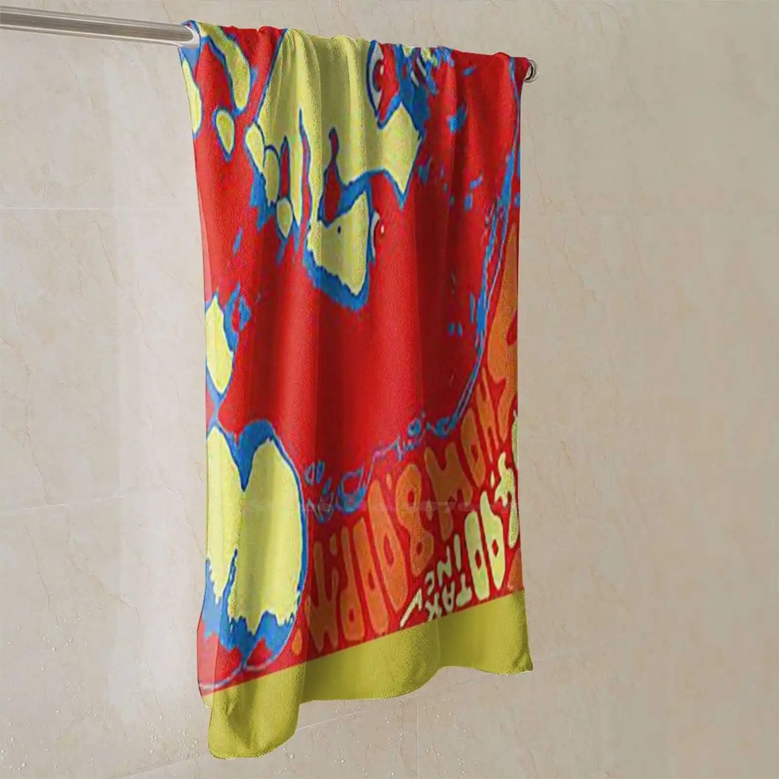 Футболка с рисунком группы мягкое полотенце для лица дома и улицы музыка