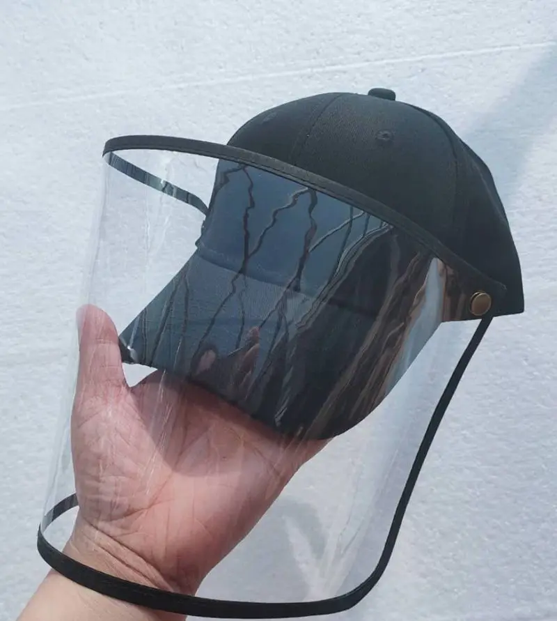 Противопылевая бейсбольная кепка с защитой от кружек Снэпбэк Кепка Черная