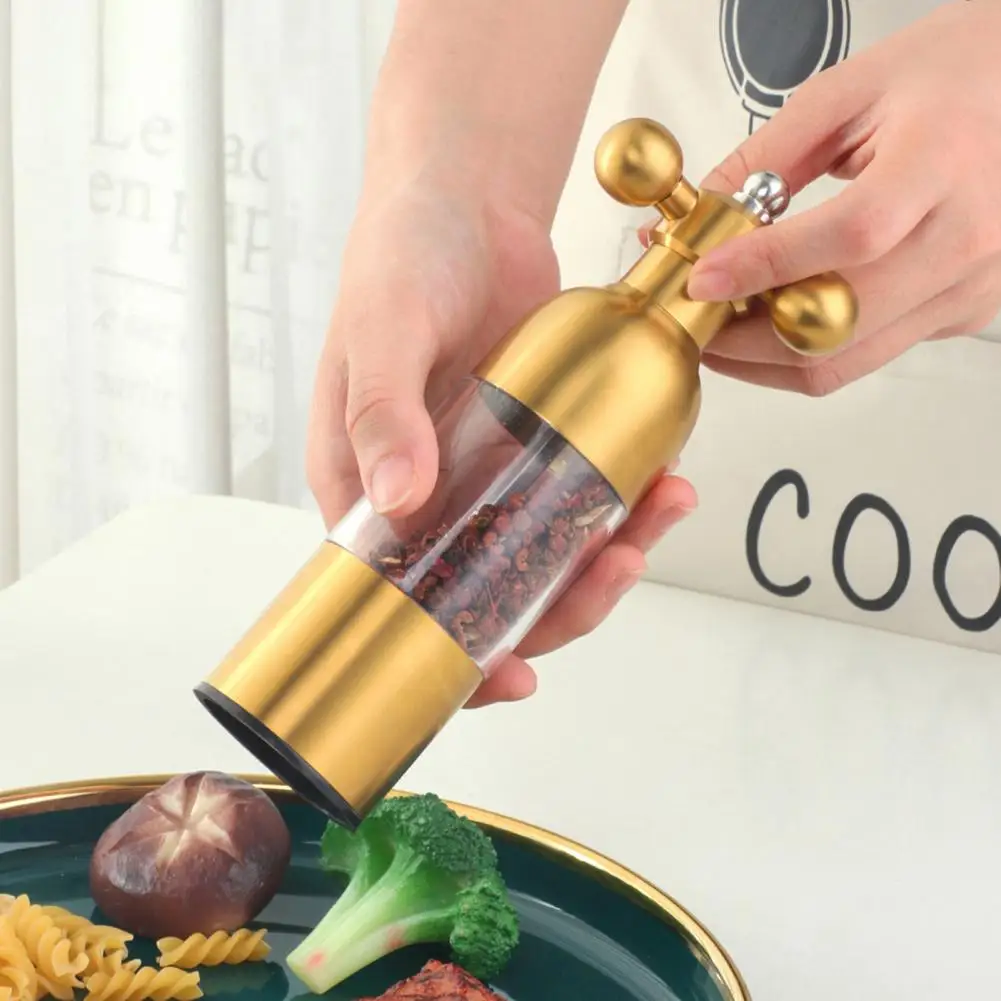 Comfortable Grip Useful Handy Acrylic Pepper Spices Mill Stainless Steel Shaker Anti-corrosion for Restaurant | Дом и сад