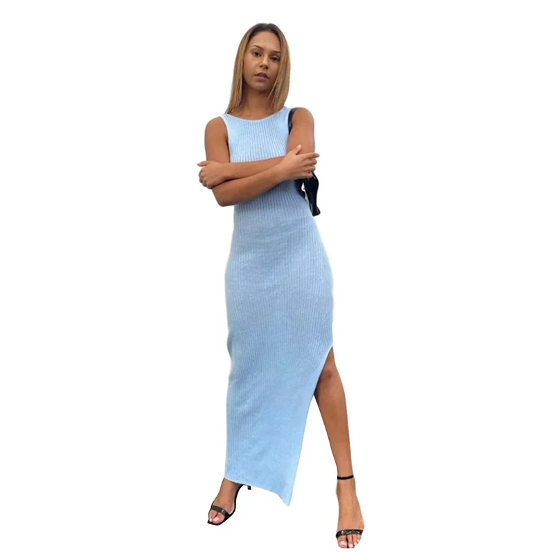 

2021 summer new fashion street style sexy backless temperament slim dress women