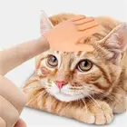 Силиконовые перчатки с маленькими пальцами для массажа кошек