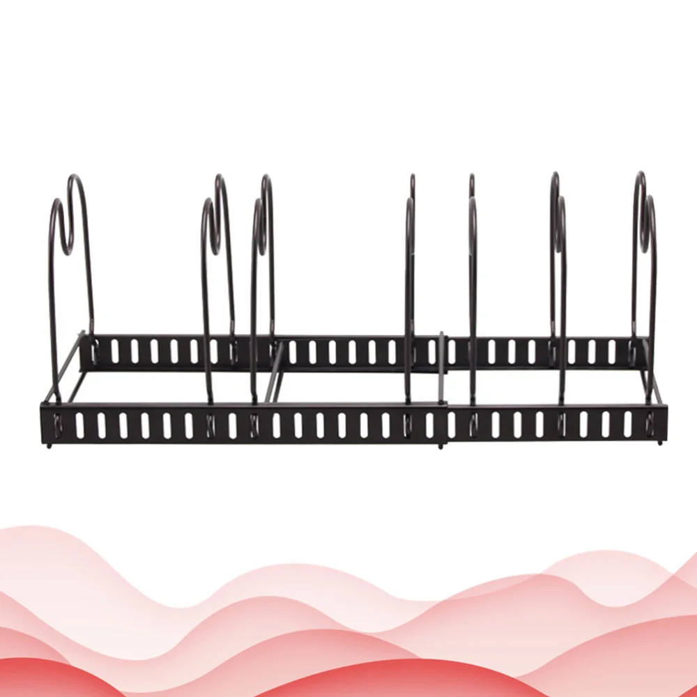 

1Pc Expandable Storage Shelf Multi-Functional Pot Storage Organizer for Pan Pot Lid (Coffee)