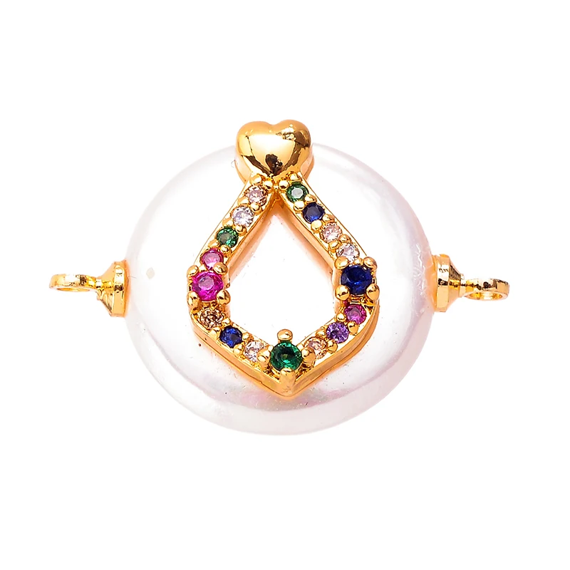 Микро Инкрустация жемчужная раковина Сделай Сам ювелирные изделия Шарм Золотое