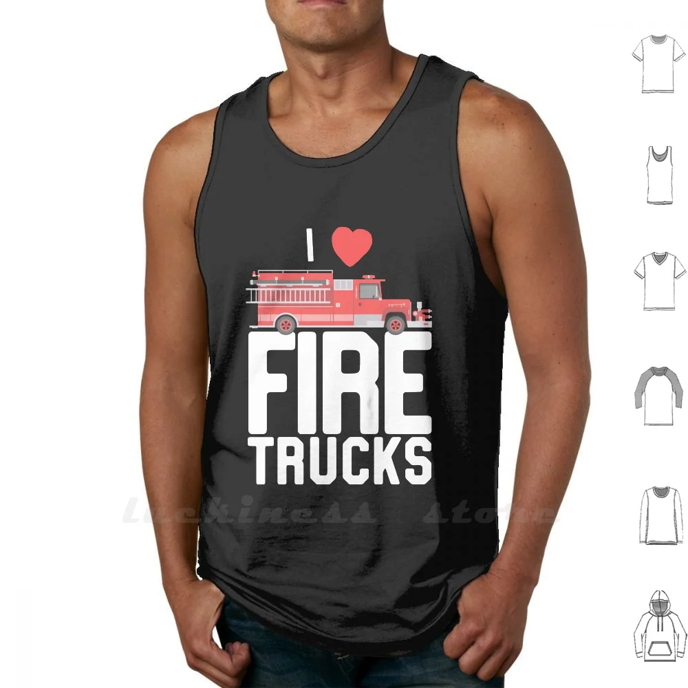 Пожарная машина I Love пожарная | Мужская одежда