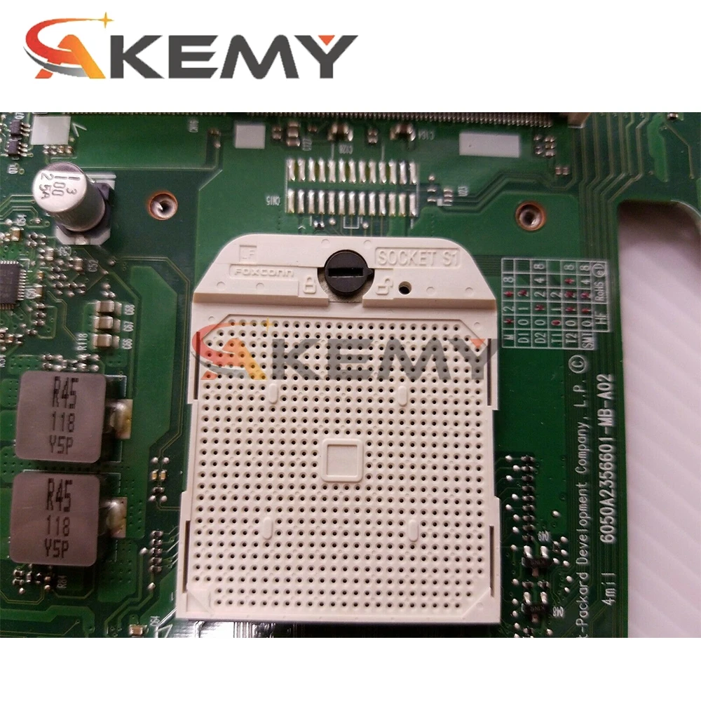 

AKemy Laptop motherboard For HP Probook 6455B 6555B Socket S1 Mainboard 613397-001 613397-501 6050A2356601-MB-A02